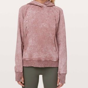 Lululemon Scuba Pullover Pink Acid Wash